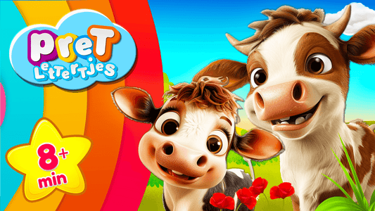 pretlettertjes koeien filmpjes