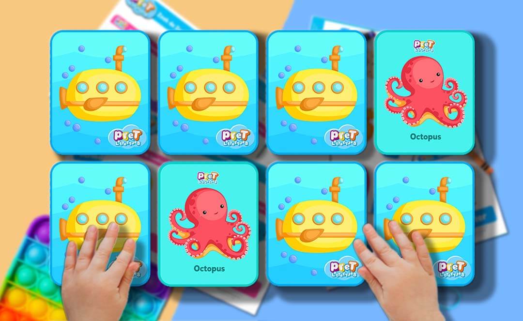Bonuspret XL Set Zeedieren - Pretlettertjes Woordkaarten en Spelletjes - printable-Pretlettertjes Shop