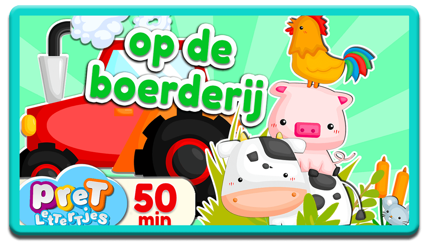 Bonuspret Spelletje - Pretlettertjes Boerderijdieren Puzzels - Printable-Pretlettertjes Shop