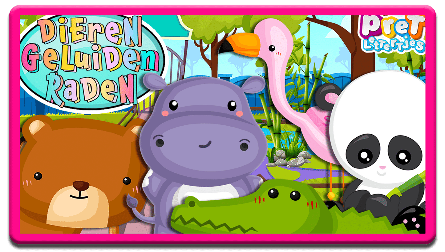 Bonuspret Woordkaarten - Pretlettertjes Dierentuindieren 2 - Printable-Pretlettertjes Shop