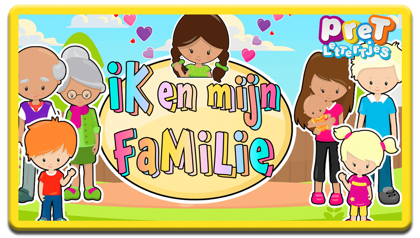 Bonuspret Woordkaarten - Pretlettertjes Familie - Printable-Pretlettertjes Shop
