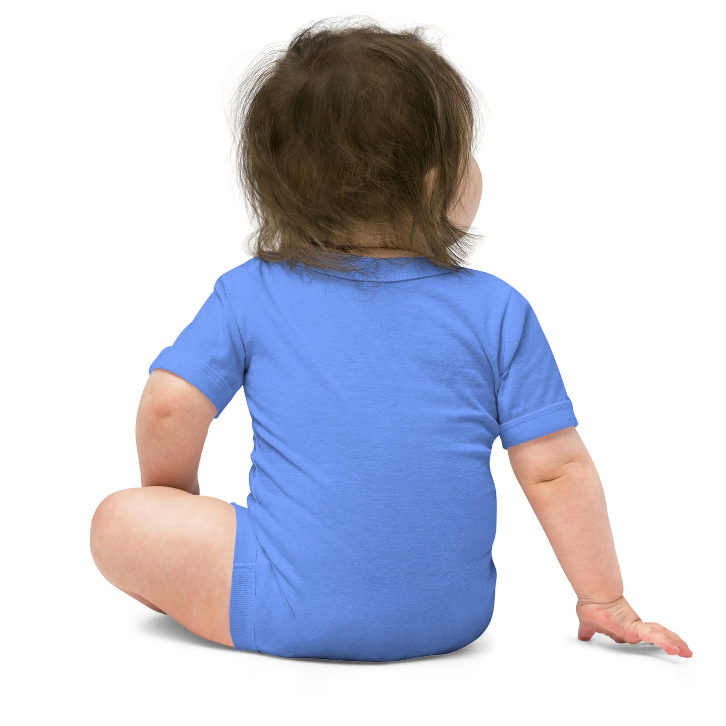 Baby romper met korte mouw - DierenPRET - kleur blauw-Pretlettertjes Shop
