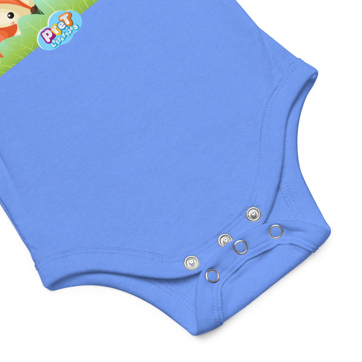 Baby Romper met Korte Mouw - Bosdieren - Blauw-Pretlettertjes Shop