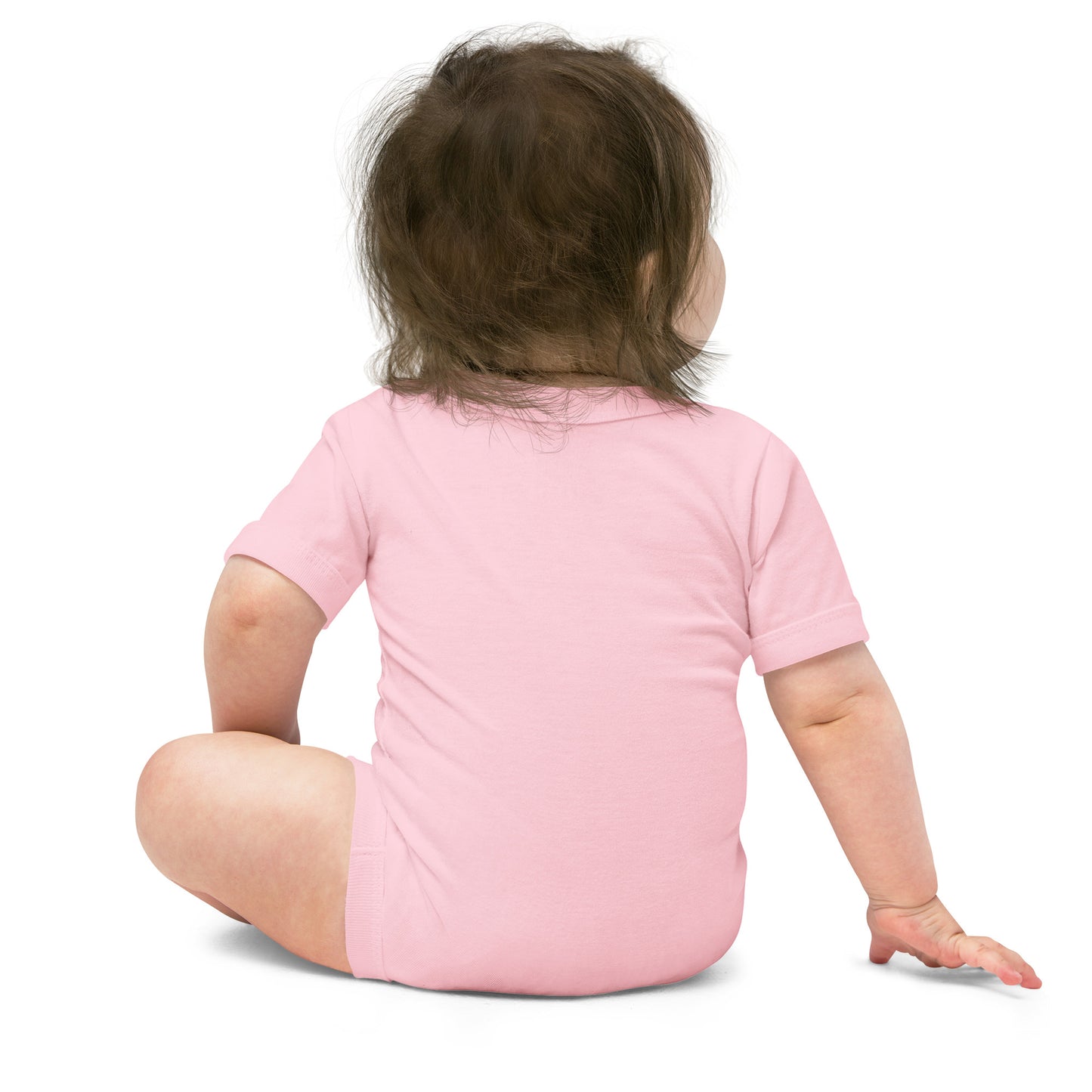 Baby romper met korte mouw - dierenpret - roze-Pretlettertjes Shop