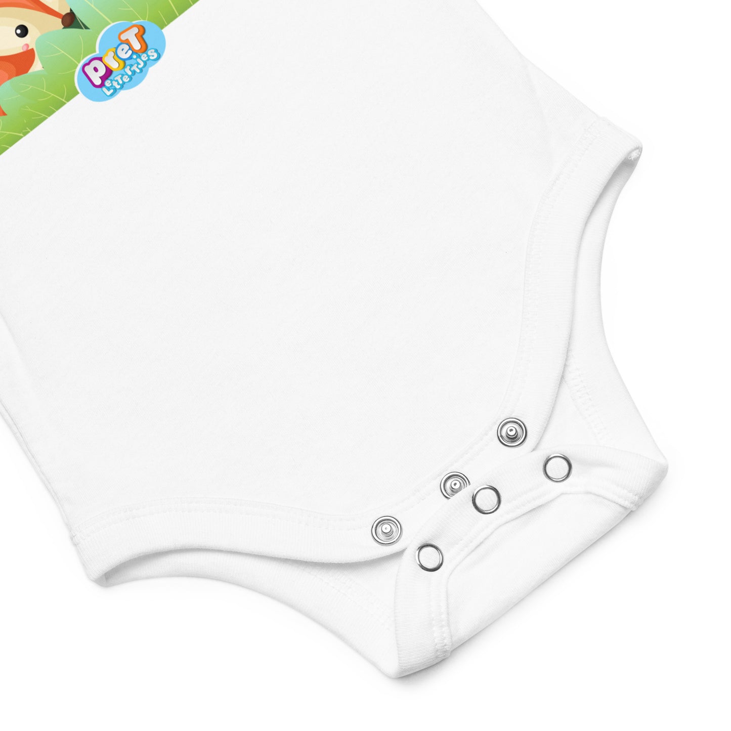 Baby Romper met Korte Mouw - Bosdieren - Wit-Pretlettertjes Shop