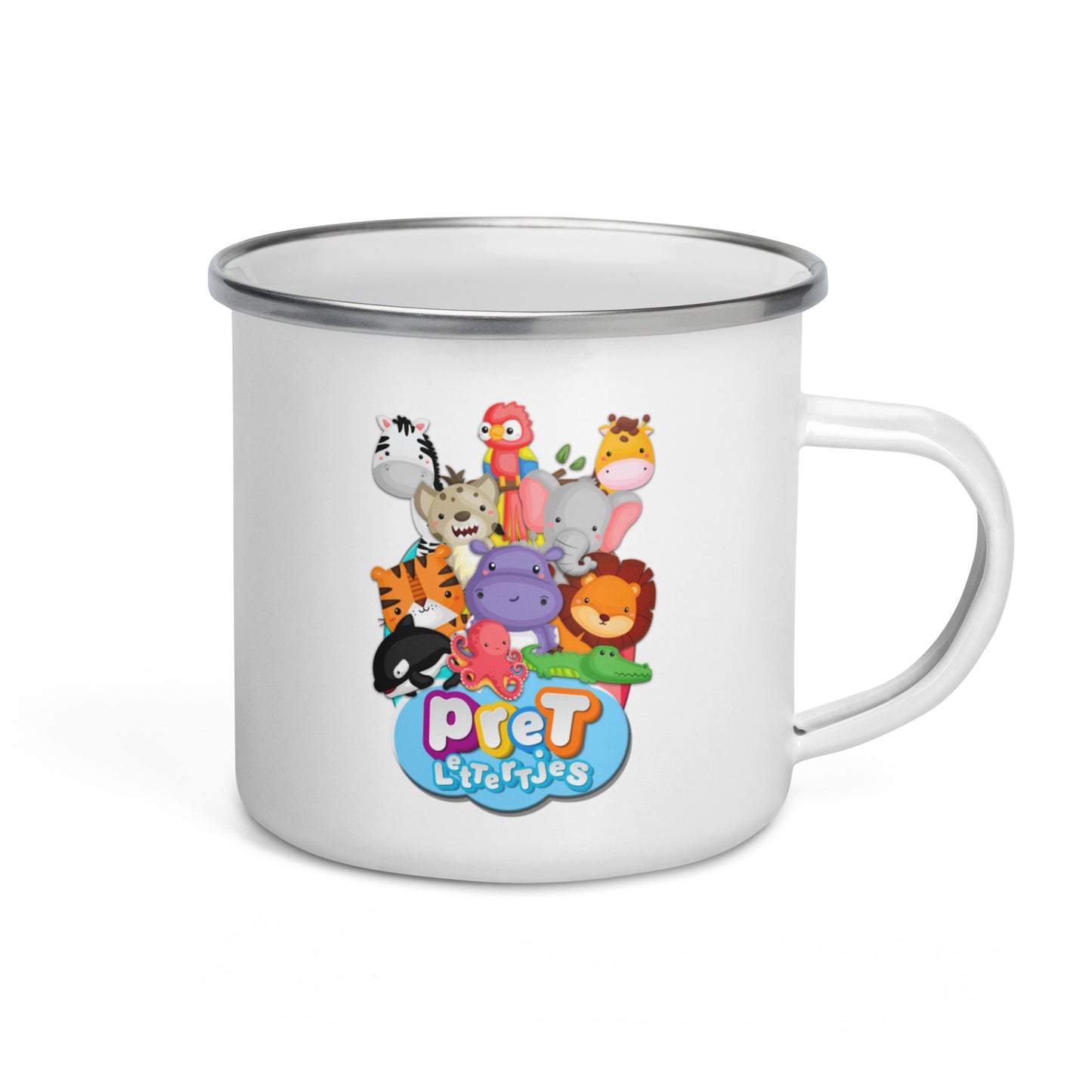 Emaille mok voor de Allerkleinsten - Pretlettertjes DierenPret-Pretlettertjes Shop
