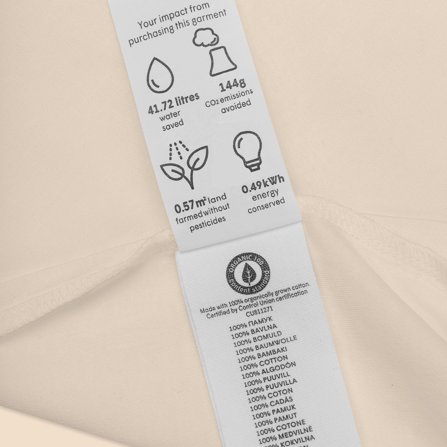Baby romper van biologisch katoen - DierenPRET - kleur organic naturel-Pretlettertjes Shop