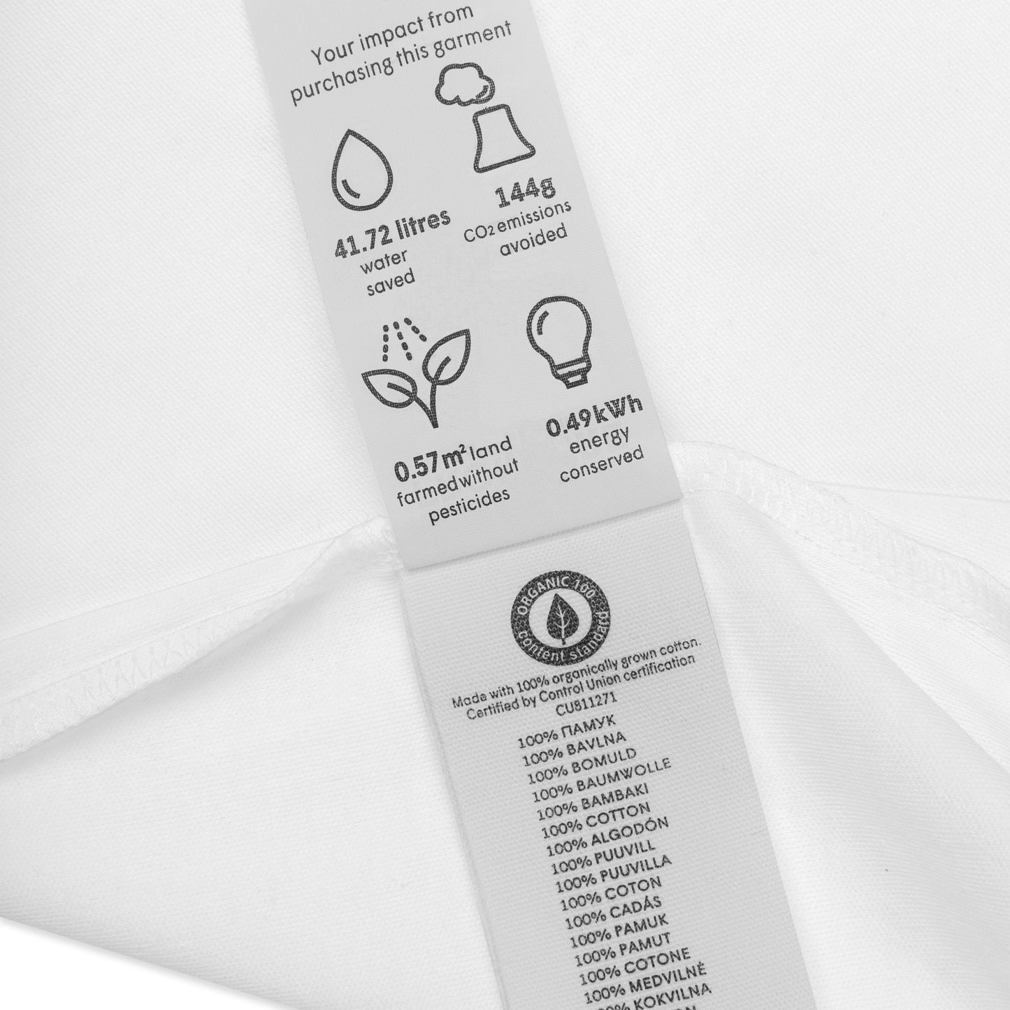 Baby romper van biologisch katoen - bosdieren - wit-Pretlettertjes Shop