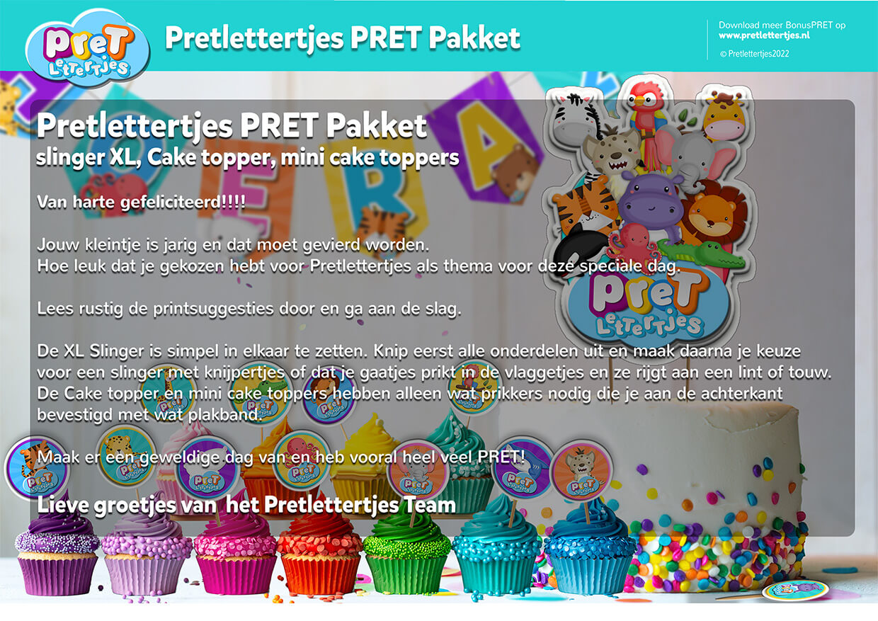 Pretlettertjes PRET Pakket - Printable-Pretlettertjes Shop