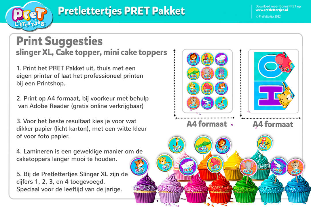 Pretlettertjes PRET Pakket - Printable-Pretlettertjes Shop