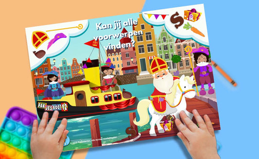 Sinterklaas Zoekplaat voor Peuters-Pretlettertjes Shop