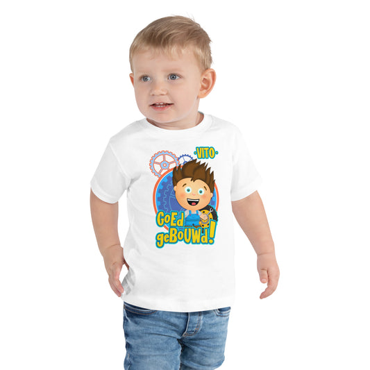 T-shirt met korte mouwen voor Peuters - Vito's Voertuigen - Kleur Wit-Pretlettertjes Shop